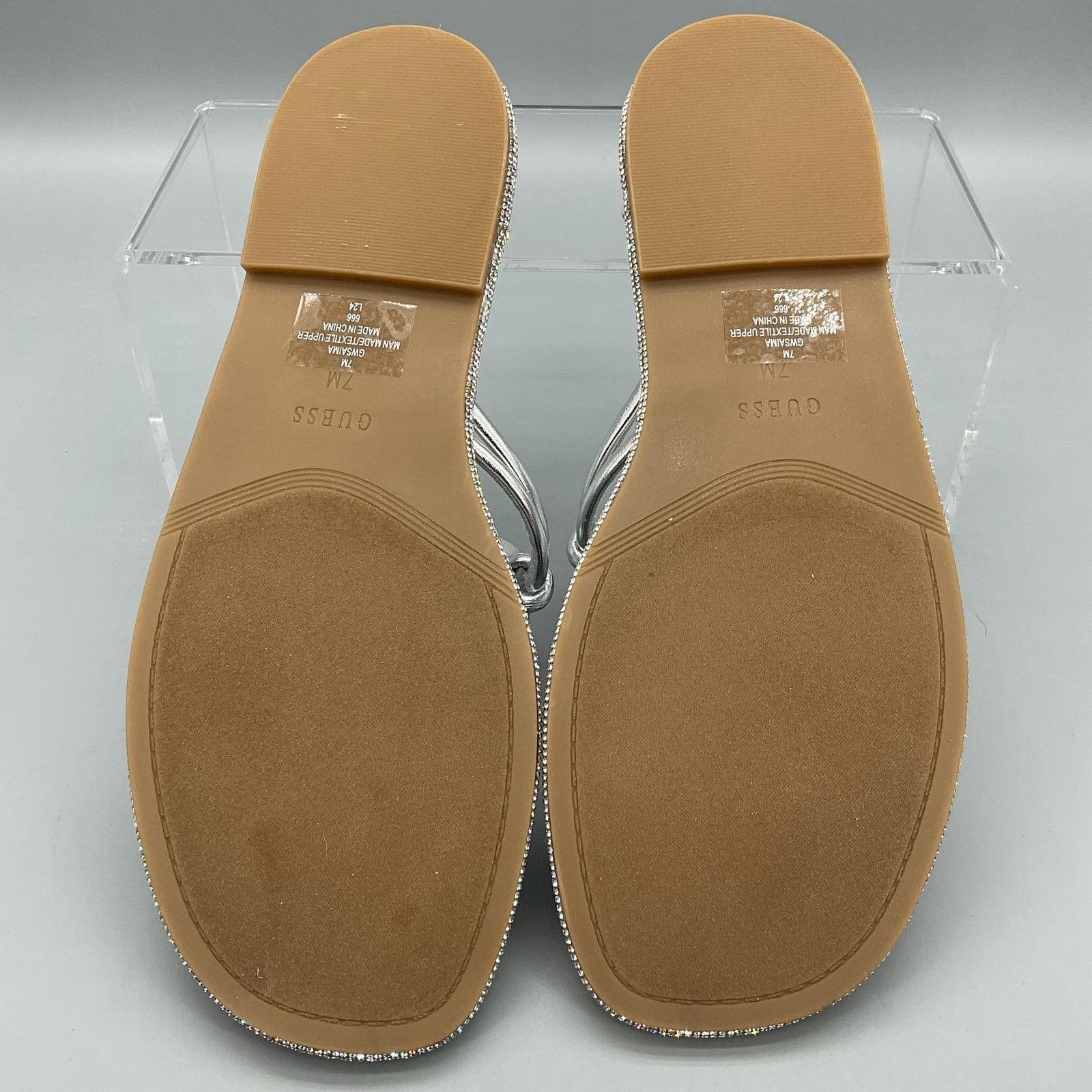 Guess NEW Guess Women’s Saima G Cutout Sandals Silver Size 7M Size US 7 / IT 37 - 8 Thumbnail