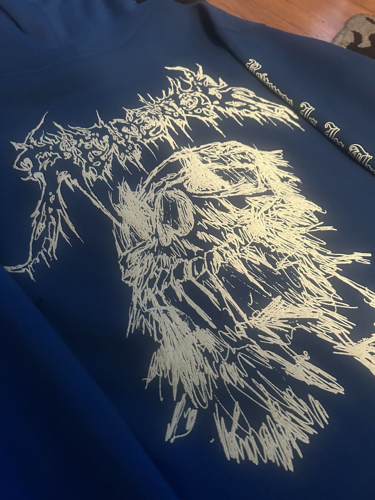 Revenge Revenge Blue Skull Hoodie Size US XL / EU 56 / 4 - 3 Thumbnail