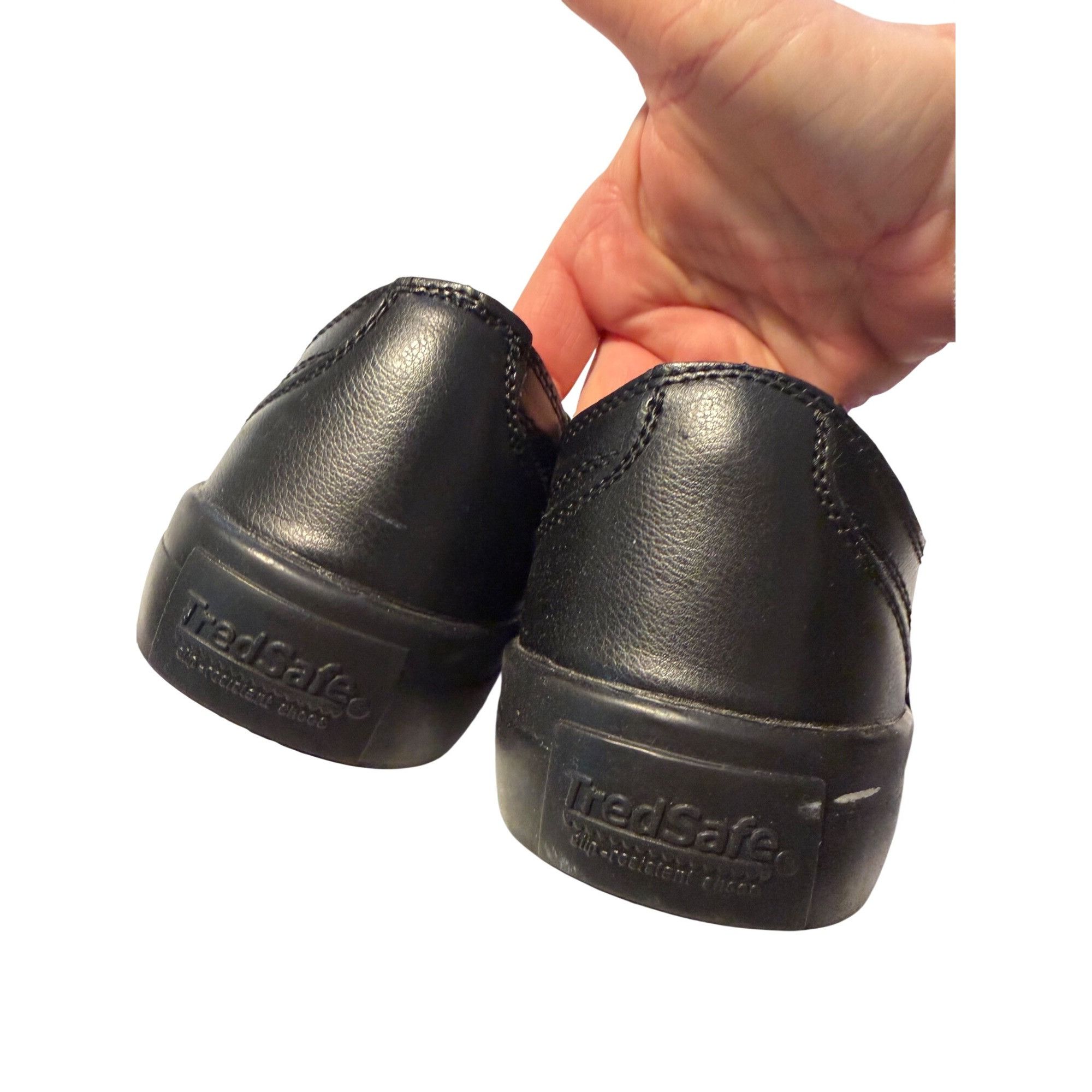Other TredSafe Black Slip-Resistant Mens Lace-Up Work Shoes Size 1 Size US 10 / EU 43 - 4 Thumbnail