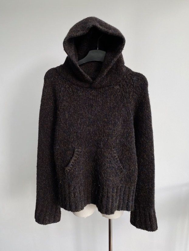 Yohji Yamamoto 2000s Yohji yamamoto Plus Noir Laine Wool Hoodie. Size US S / EU 44-46 / 1 - 1 Thumbnail