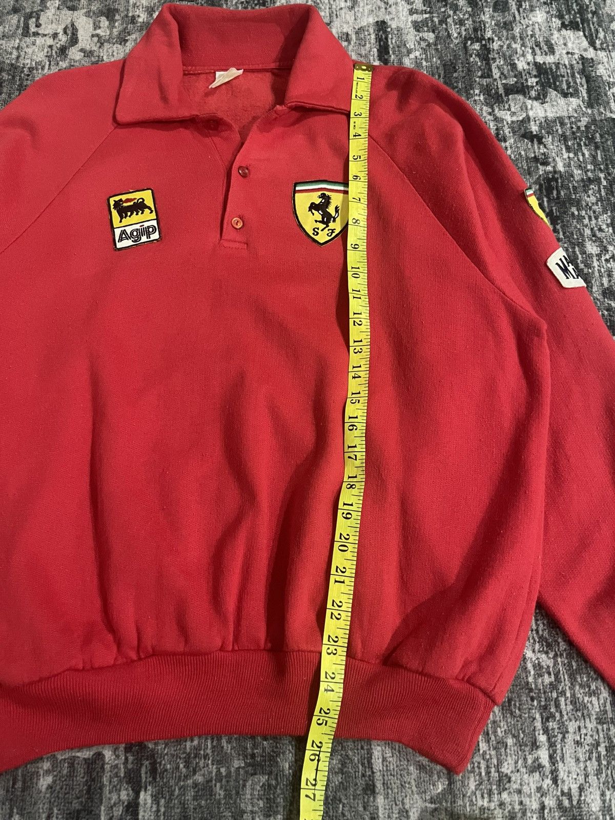 Ferrari Vintage Ferrari Agip Collar Sweatshirt Size US L / EU 52-54 / 3 - 15 Thumbnail