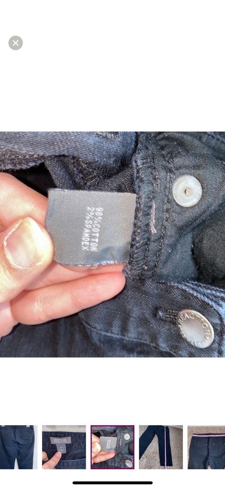 Kenneth Cole Kenneth Cole reaction black straight leg jeans size 12 Size 34" / US 12 / IT 48 - 3 Thumbnail