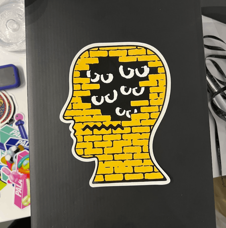 Brain Dead Brain Dead Brick Logohead Sticker Size ONE SIZE - 2 Thumbnail