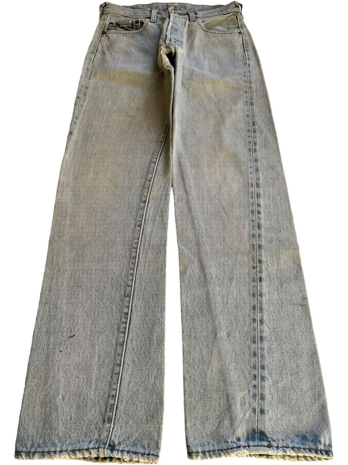 Levi's Vintage 70s Levis 501 Selvedge Bartacks Jeans Button 524 Size US 26 / EU 42 - 2 Thumbnail