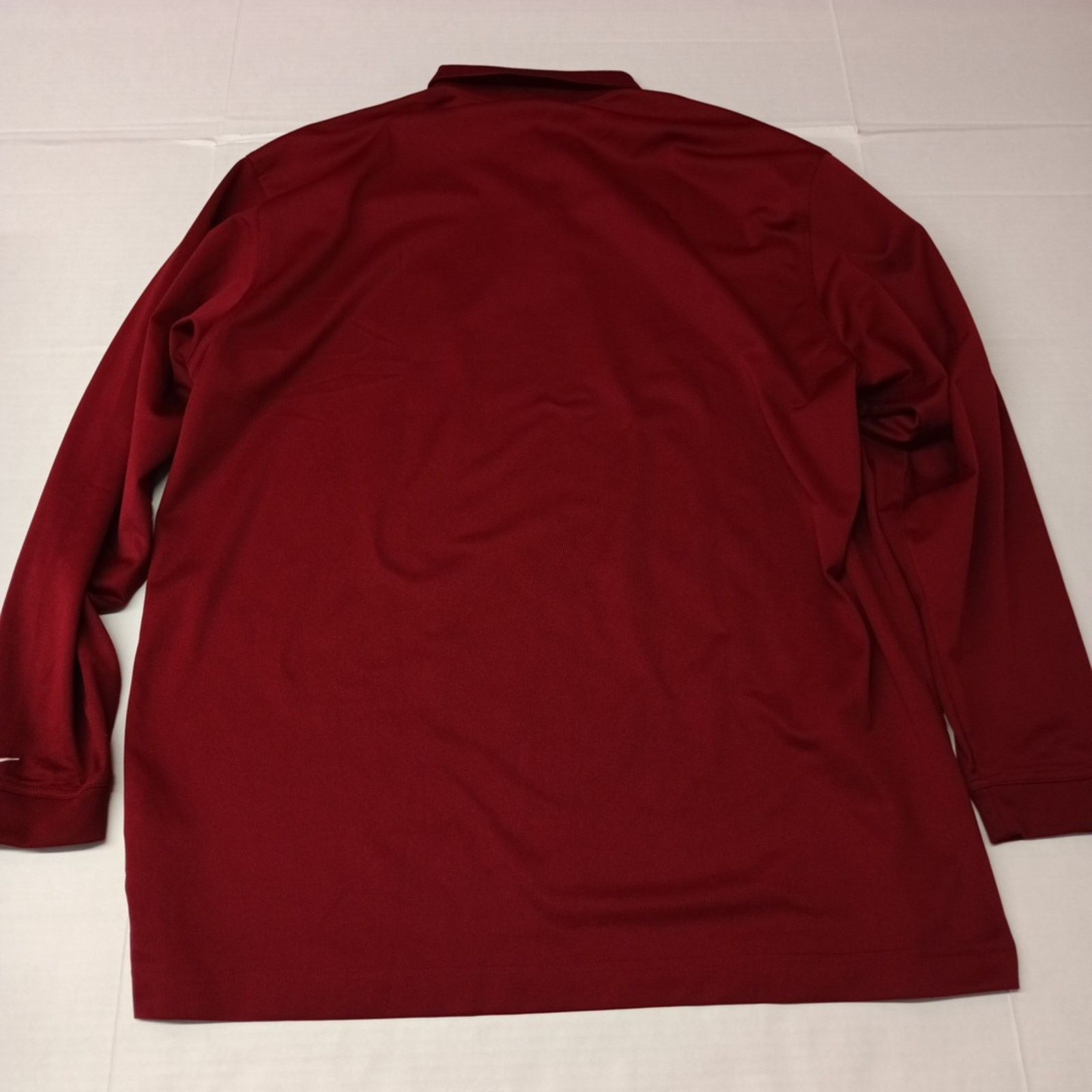 Nike Nike Golf Polo Shirt Men's 2XL XXL Red Fit Dry Long Sleeve Size US XXL / EU 58 / 5 - 8 Thumbnail