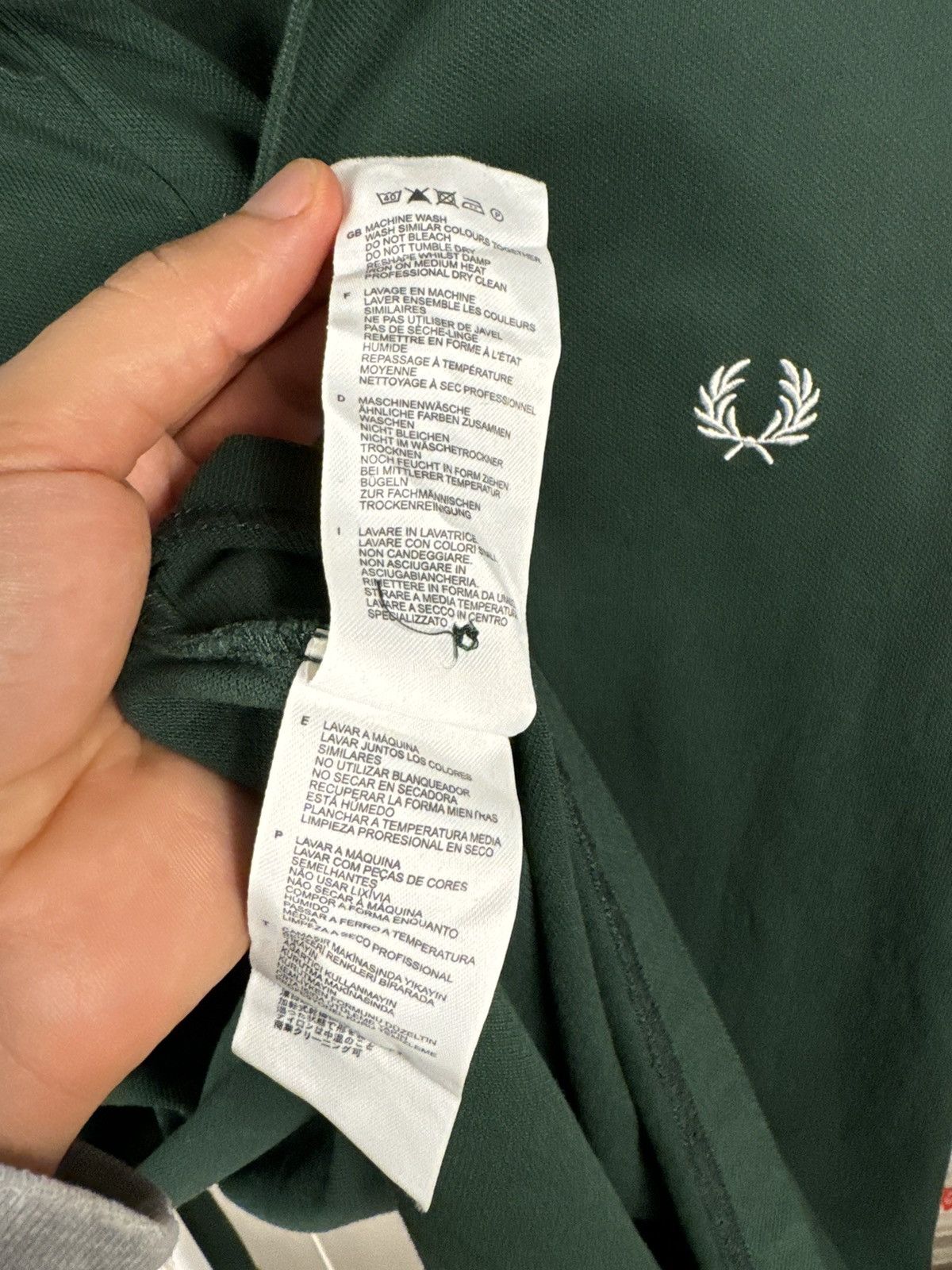 Fred Perry Fred Perry long sleeve polo medium green Size US M / EU 48-50 / 2 - 7 Thumbnail