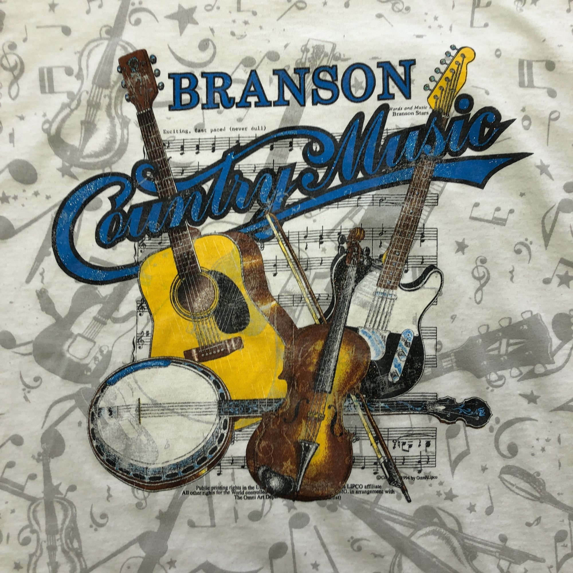Other Branson Country Music All Over Print T-Shirt - Size XL Size US XL / EU 56 / 4 - 2 Thumbnail