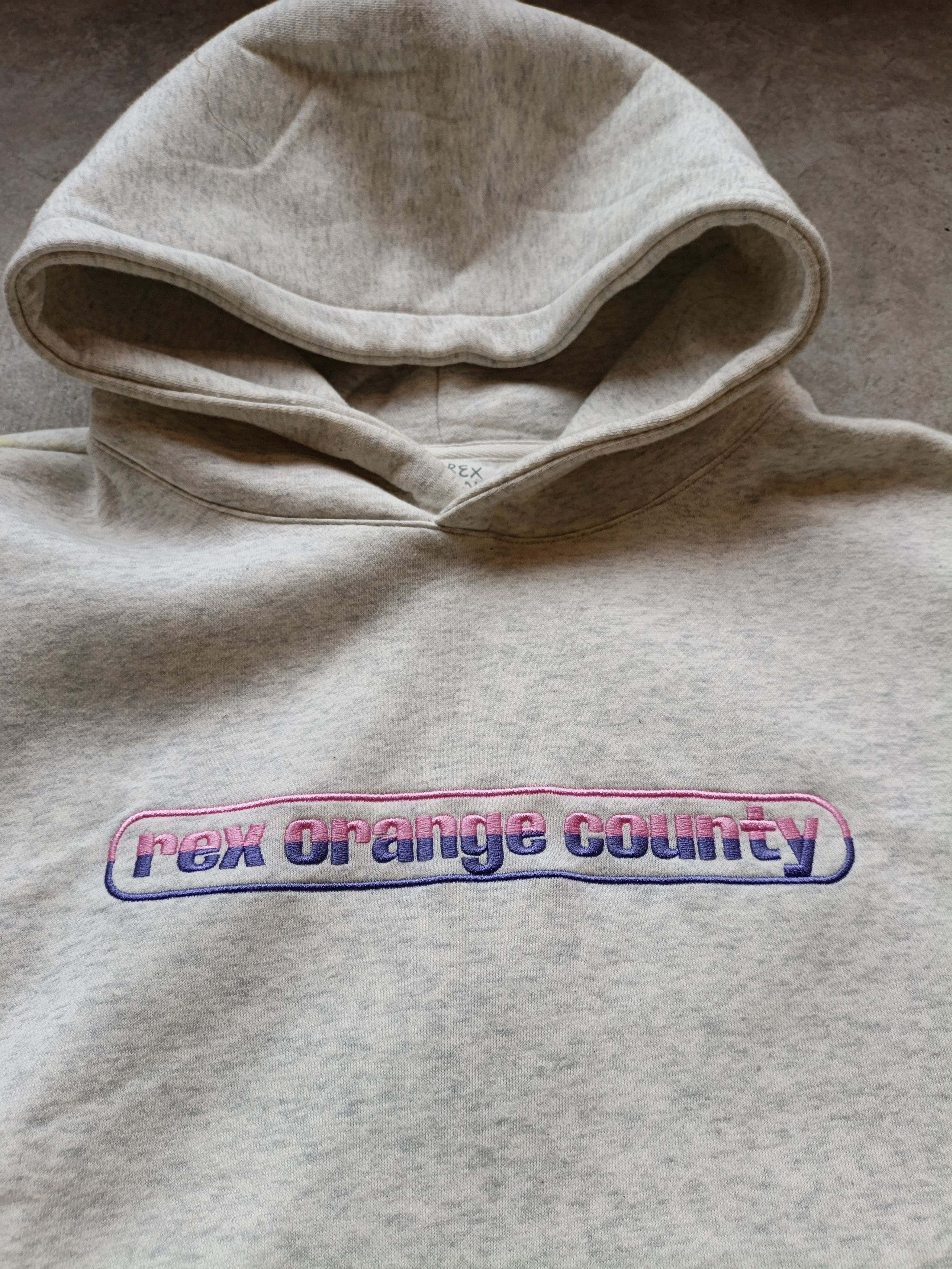Band Tees Rex Orange County Hoodie – Embroidered Spellout –Indie Merch Size US M / EU 48-50 / 2 - 1 Thumbnail