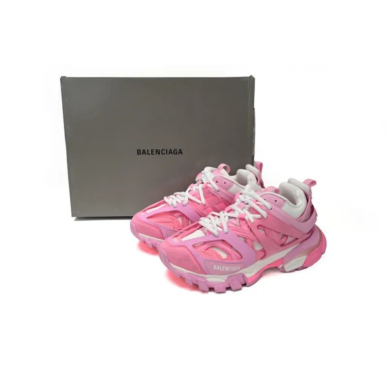 Balenciaga o1mt1gz0824 Track Sneaker in Pink/White Size US 8 / IT 38 - 3 Thumbnail