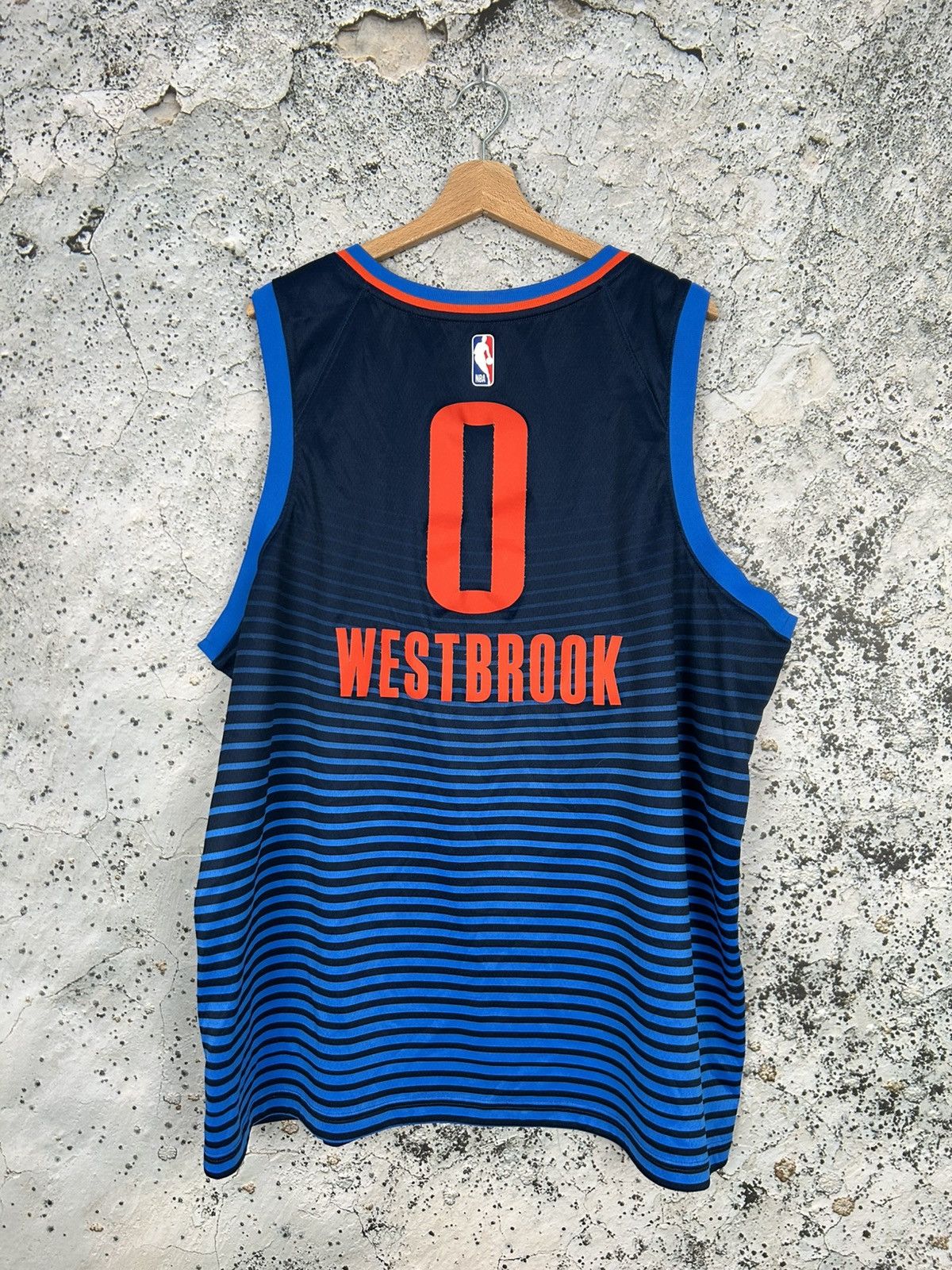 NBA Oklahoma City Thunder Westbrook Nike NBA Jersey Size US XXL / EU 58 / 5 - 2 Thumbnail