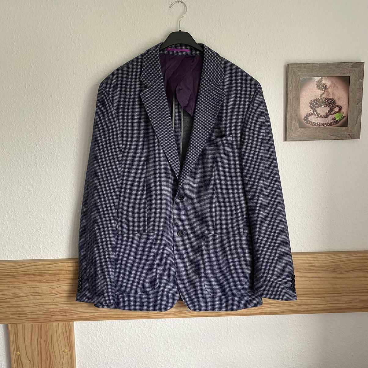 Suitsupply Blazer Louis Copeland Gray/Purple Size 50L - 1 Thumbnail