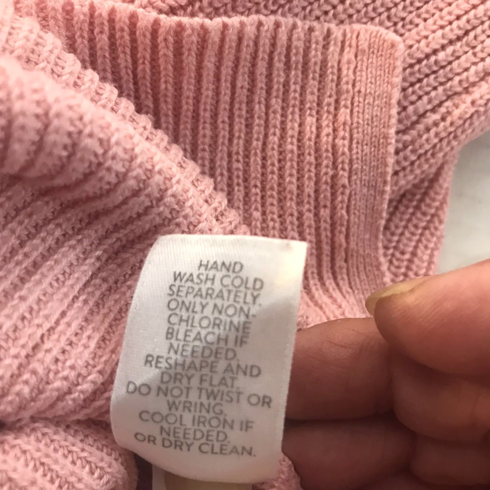 J. Jill J. Jill Pink Tight Knit V-Neck Sweater Women's Size S - Long Sleeve Casual Pullover Size S / US 4 / IT 40 - 5 Thumbnail