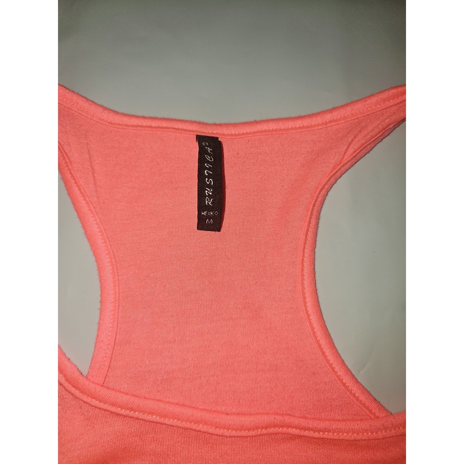 Gildan Rustica Womens (Medium) Soft Cotton Neon Pink Tank Top Shirt Size M / US 6-8 / IT 42-44 - 1 Thumbnail