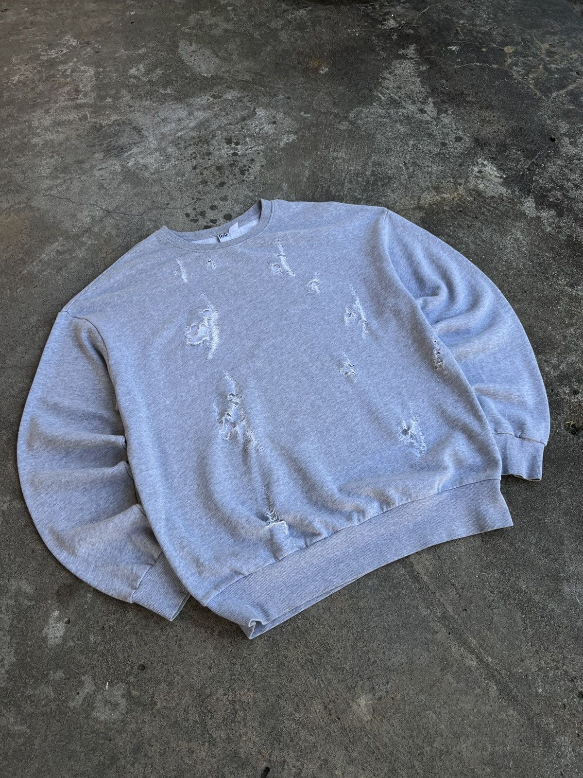Dolce & Gabbana Crazy Vintage Dolce Gabbana Distressed Sweatshirt y2k LGB Size US XL / EU 56 / 4 - 2 Thumbnail