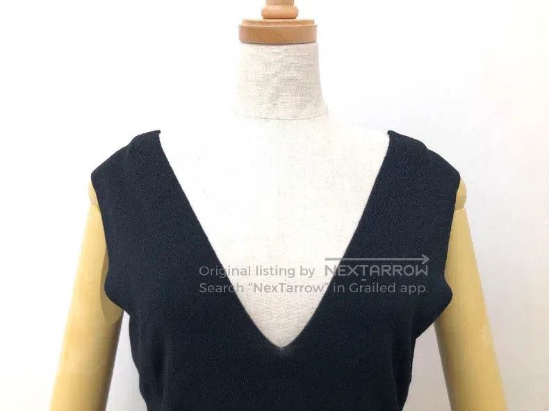 Hermes Hermes Knitted deep V little black dress Size S / US 4 / IT 40 - 3 Thumbnail