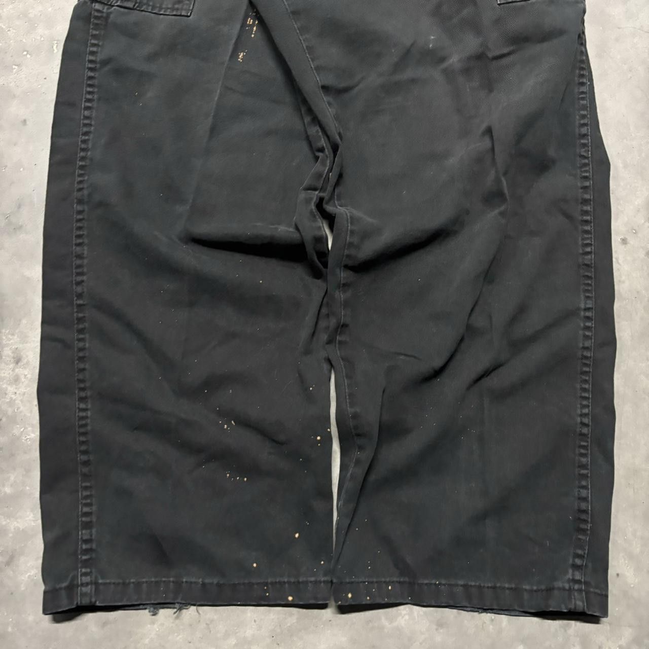 Japanese Brand × Vintage Crazy Vintage Y2K/2000s Baggy Black Streetwear Skater Cargo Pants! Size US 36 / EU 52 - 6 Thumbnail