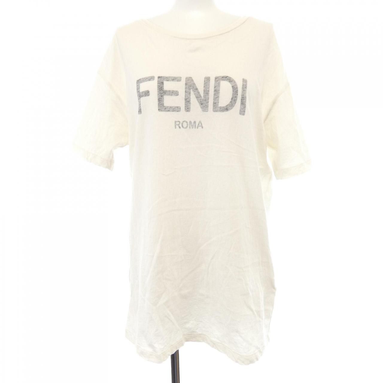 Fendi Fendi Fendi Cotton T Shirt Textile T-Shirts FS9599AQ9A DUTY FREE for USA Size ONE SIZE - 1 Thumbnail