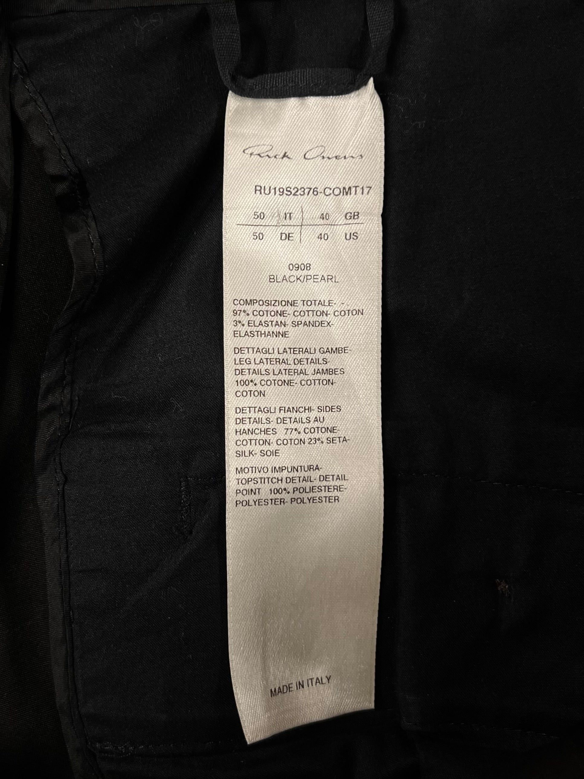 Rick Owens SS2019 Rick Owens ‘Babel’ Wax Panelled Denim Size US 34 / EU 50 - 5 Thumbnail