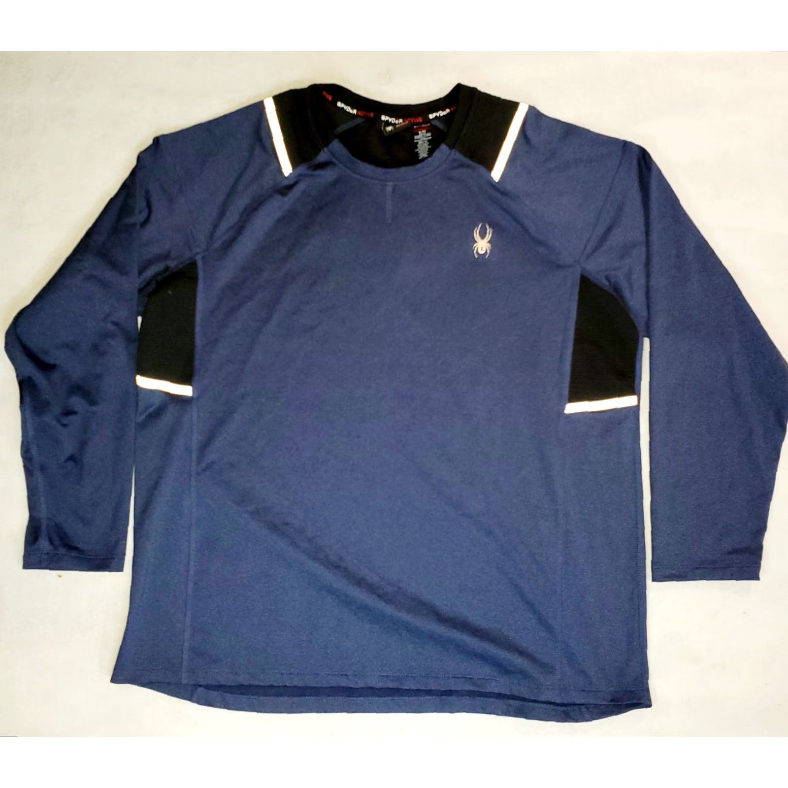 Spyder Spyder Active Original Navy Blue XL Long Sleeve Shirt Mens Athletic T-Shirt 90s Vintage? No. Size US XL / EU 56 / 4 - 2 Thumbnail