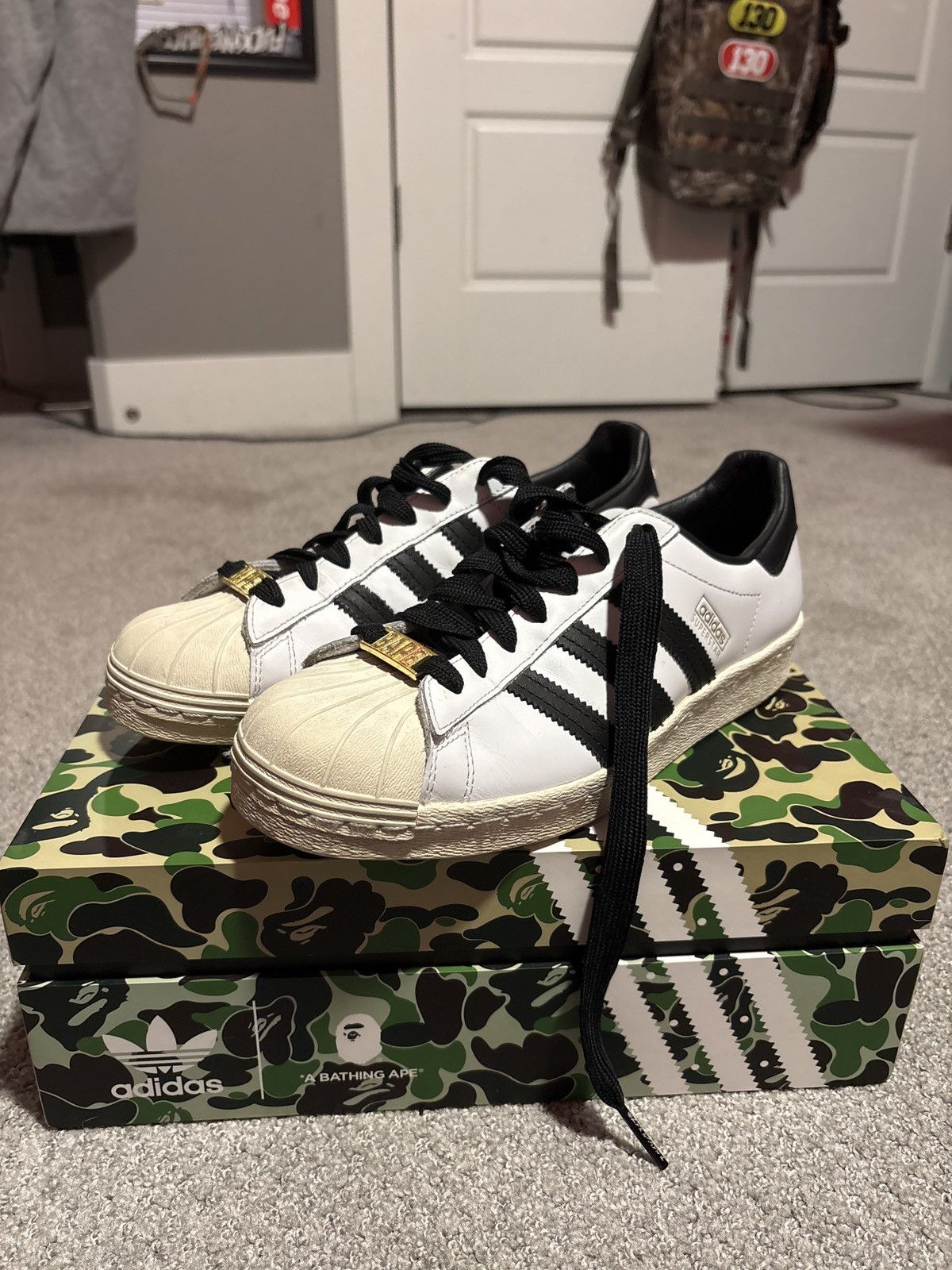 adidas gazelle silver green womens Adidas x Bape Mens Superstar Shoes  Extra Butter