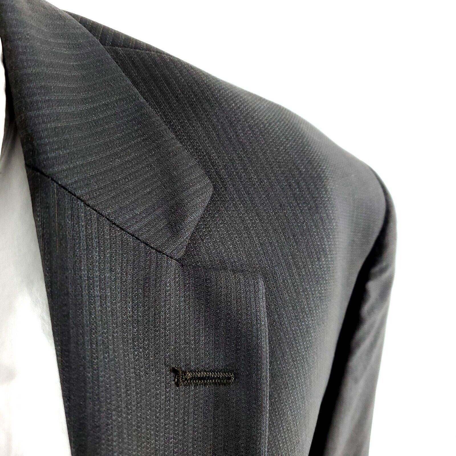 Pronto Uomo Pronto Uomo Signature Zignone Wool 2 Button Suit Jacket 40R Size 40R - 2 Thumbnail