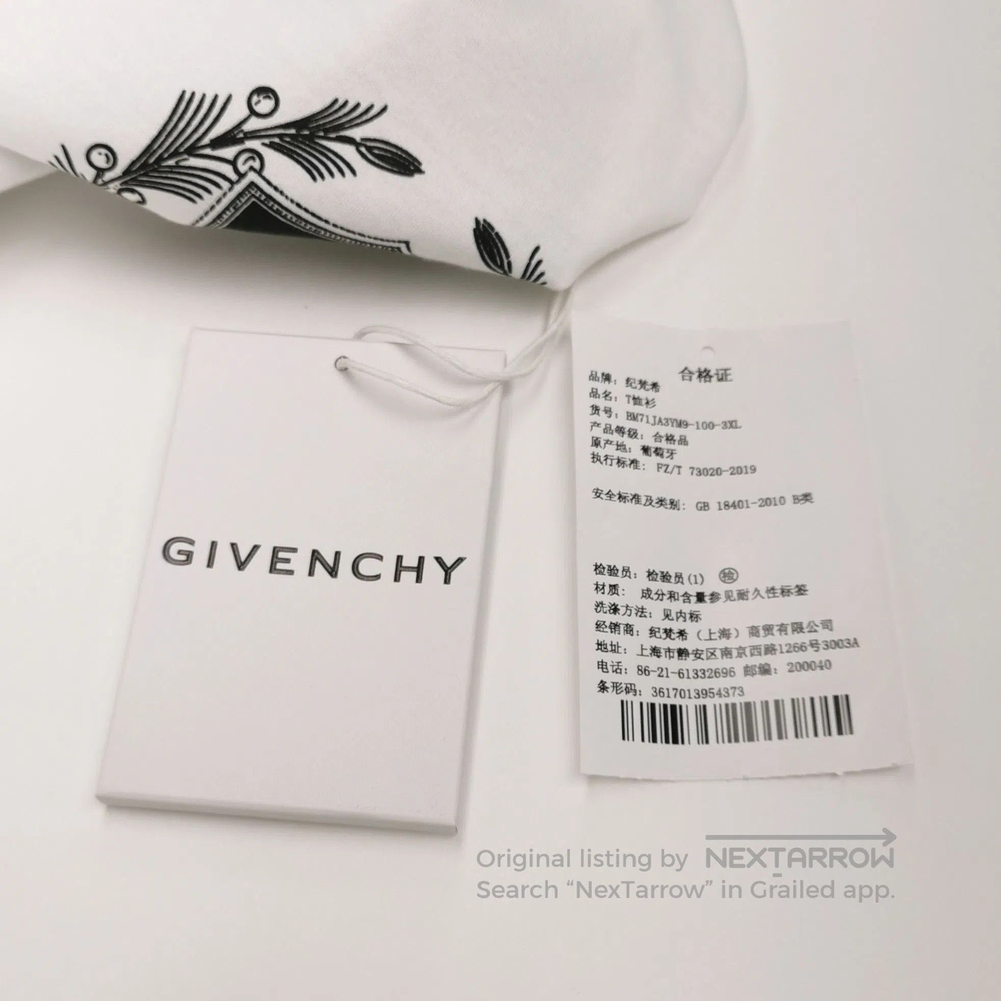 Givenchy Givenchy Cotton Logo Crewneck T-Shirt XXXL. Size US XXL / EU 58 / 5 - 1 Thumbnail