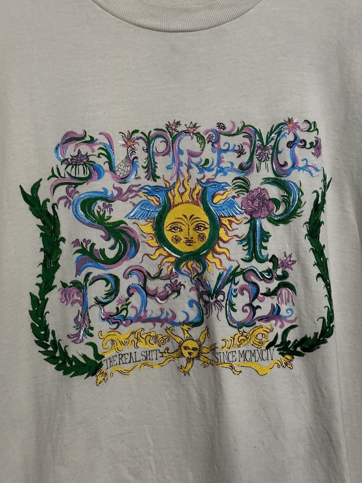 Supreme Supreme Crest Tee Size US XL / EU 56 / 4 - 2 Thumbnail
