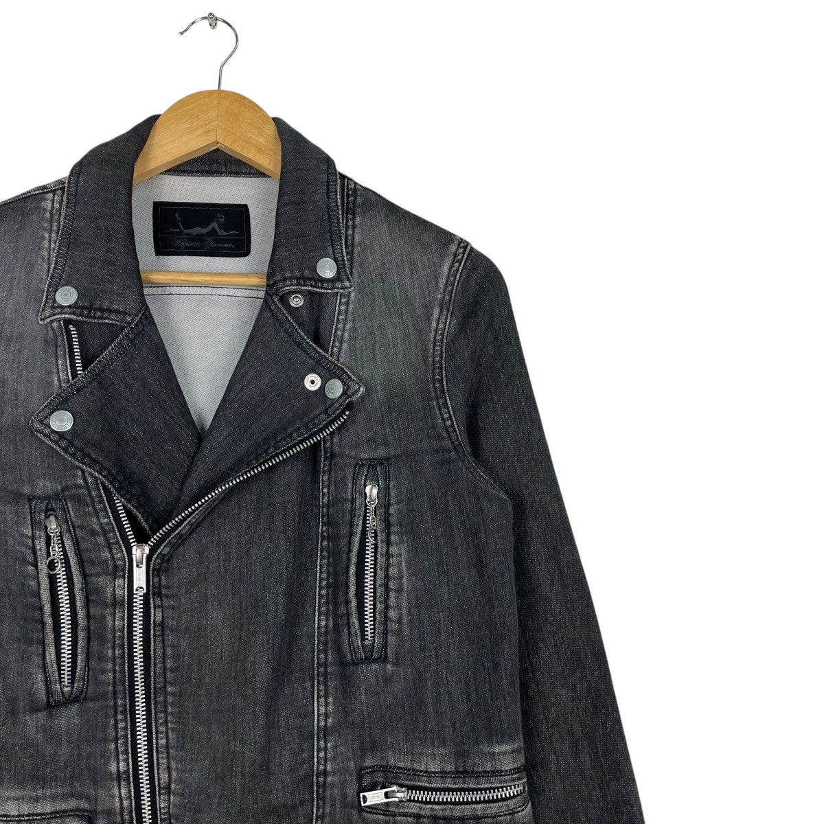 Hysteric Glamour × Japanese Brand 💥HYSTERIC GLAMOUR DENIM PERFECTO JACKET Size US S / EU 44-46 / 1 - 5 Thumbnail