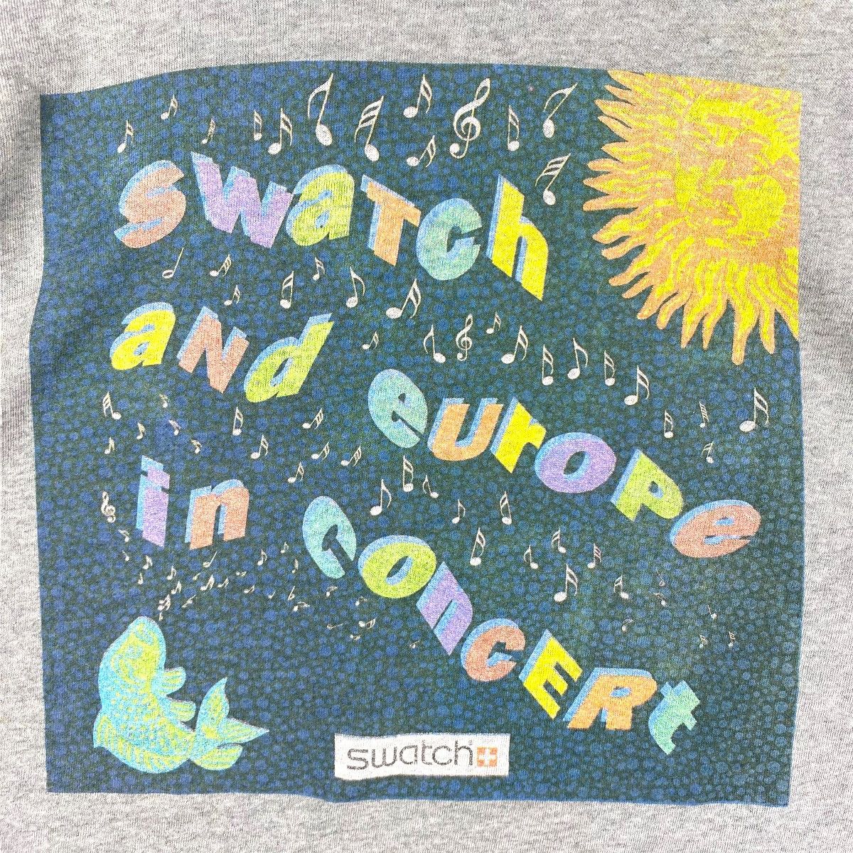 Swatch × Vintage Vintage 80's SWATCH And Europe In Concert Graphic Tee Shirt Size US XL / EU 56 / 4 - 2 Thumbnail