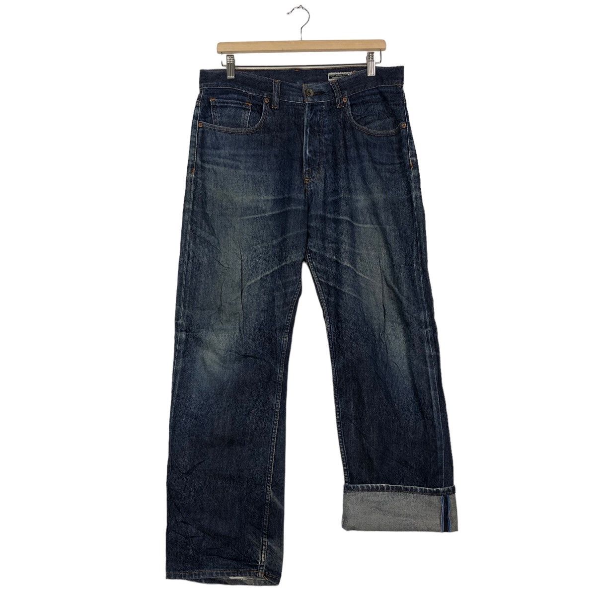 Japanese Brand 🔥90s Vintage Distressed Denim Jeans Black Bart Volcom Japan Size US 34 / EU 50 - 11 Thumbnail