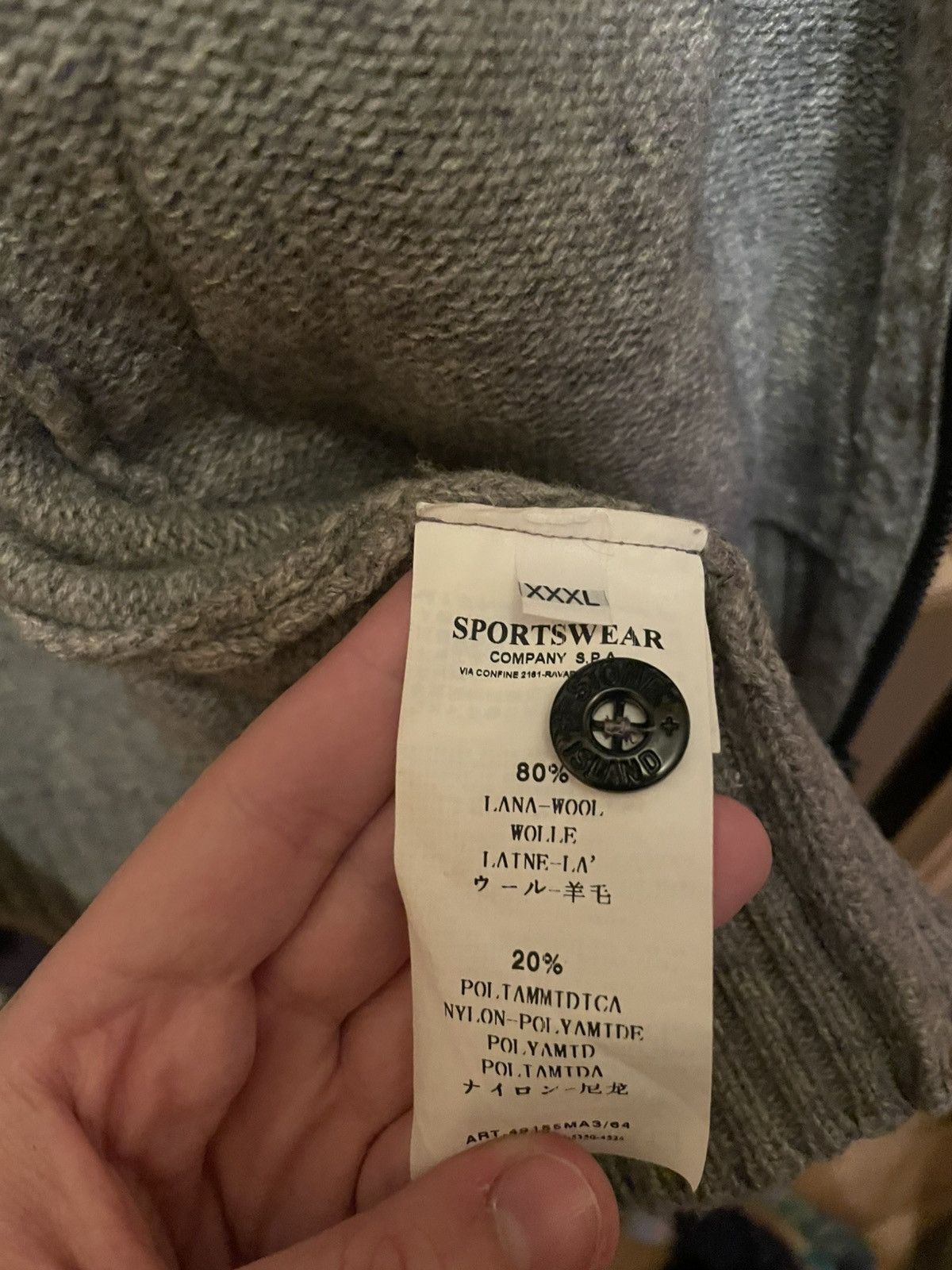 Stone Island × Vintage STONE ISLAND HOODED KNIT Size US XXL / EU 58 / 5 - 5 Thumbnail