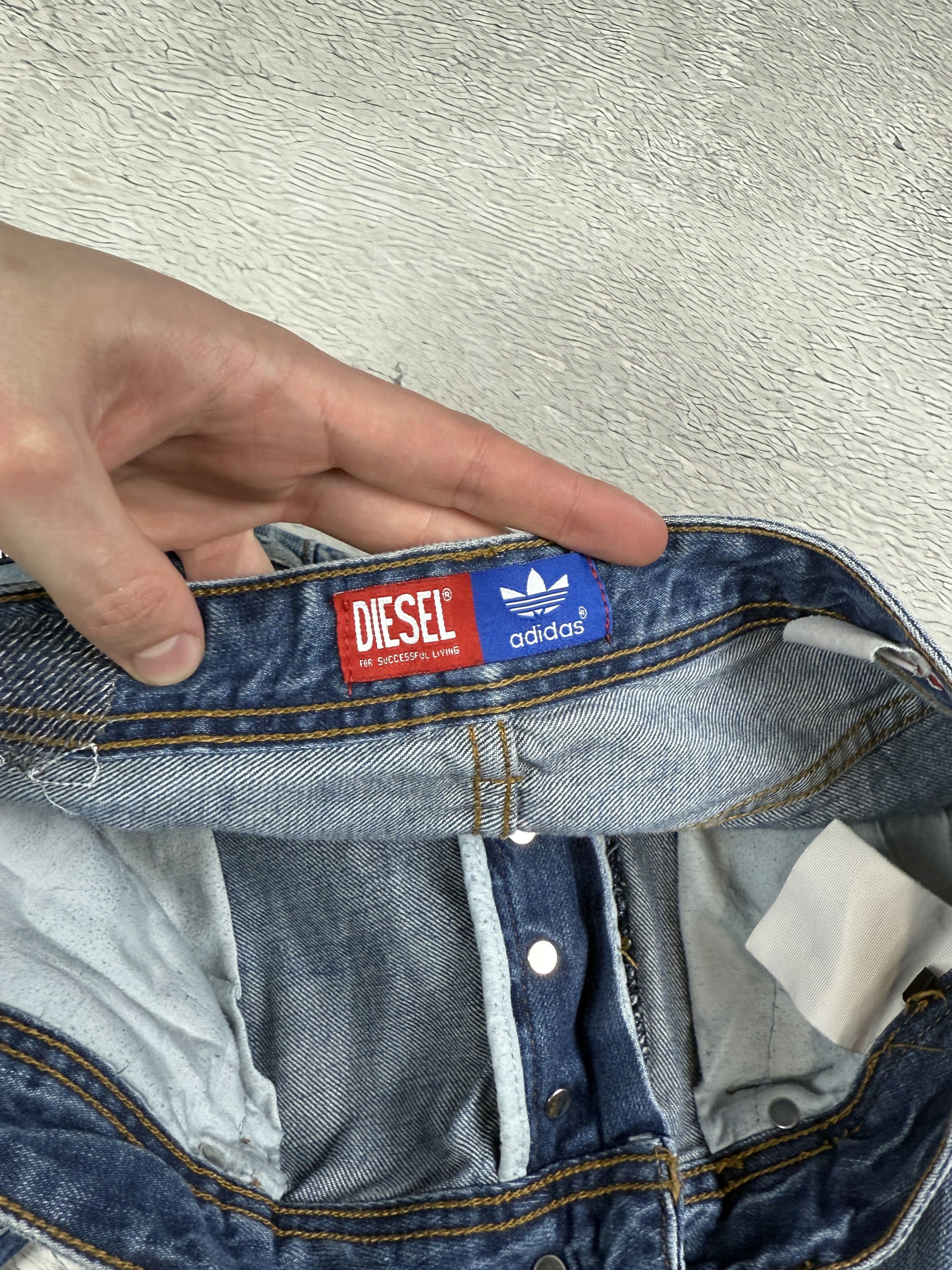 Diesel Diesel x Adidas Jeans Selvedge Ripped Viker-Ad Streetwear Size US 32 / EU 48 - 9 Thumbnail