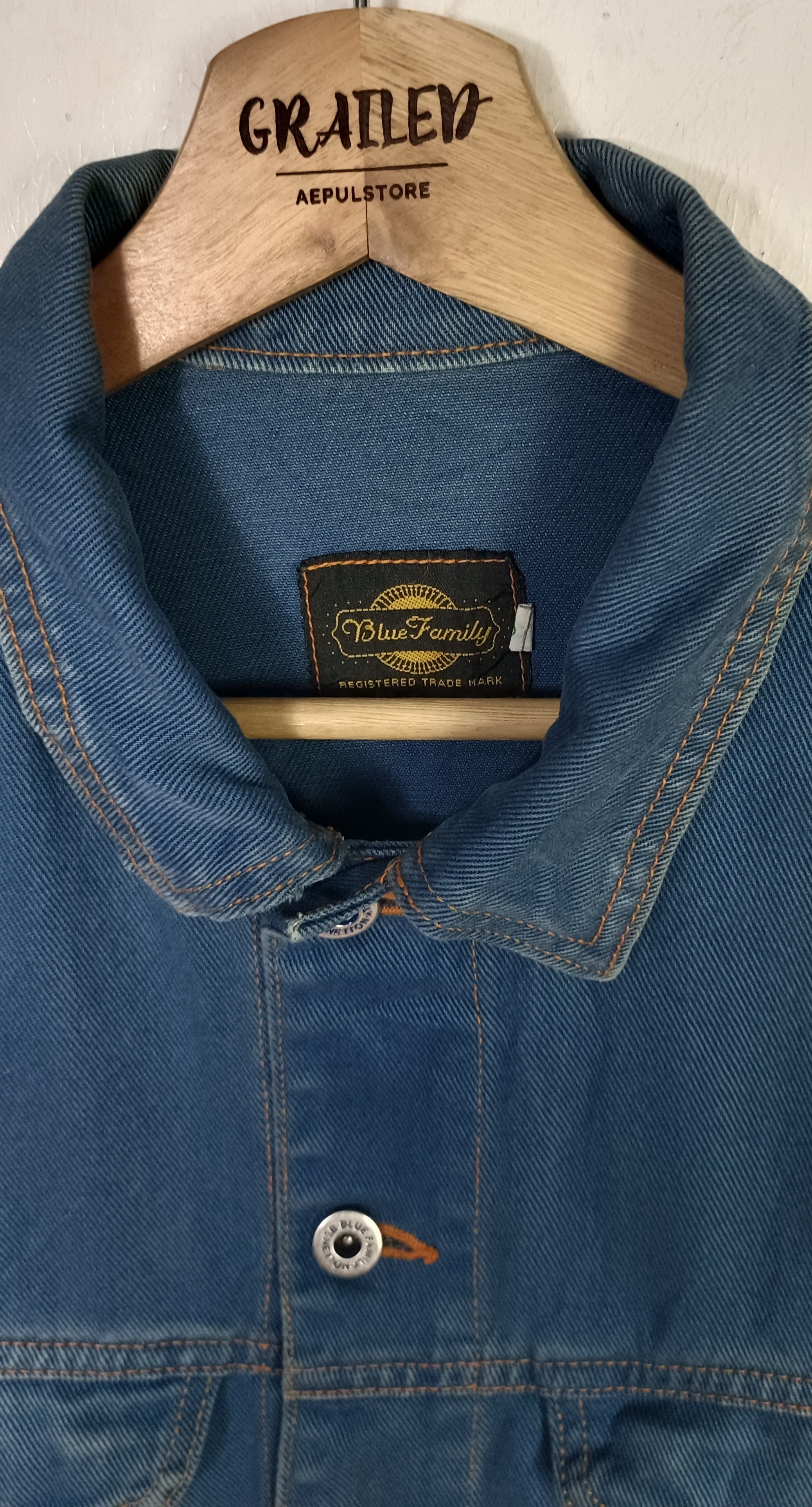 Benetton × Vintage Blue Family by Benetton Denim Jacket Size US M / EU 48-50 / 2 - 11 Thumbnail