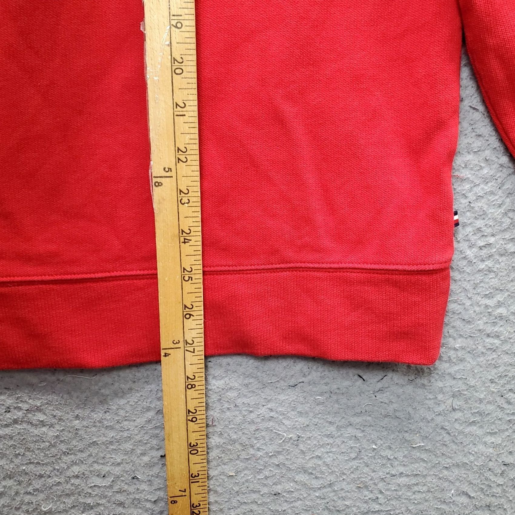 Tommy Hilfiger Tommy Hilfiger Mens Size M Red 1/4 Zip Sweatshirt Pullover Long Sleeve Cotton Mock Neck Shirt Size US M / EU 48-50 / 2 - 3 Thumbnail