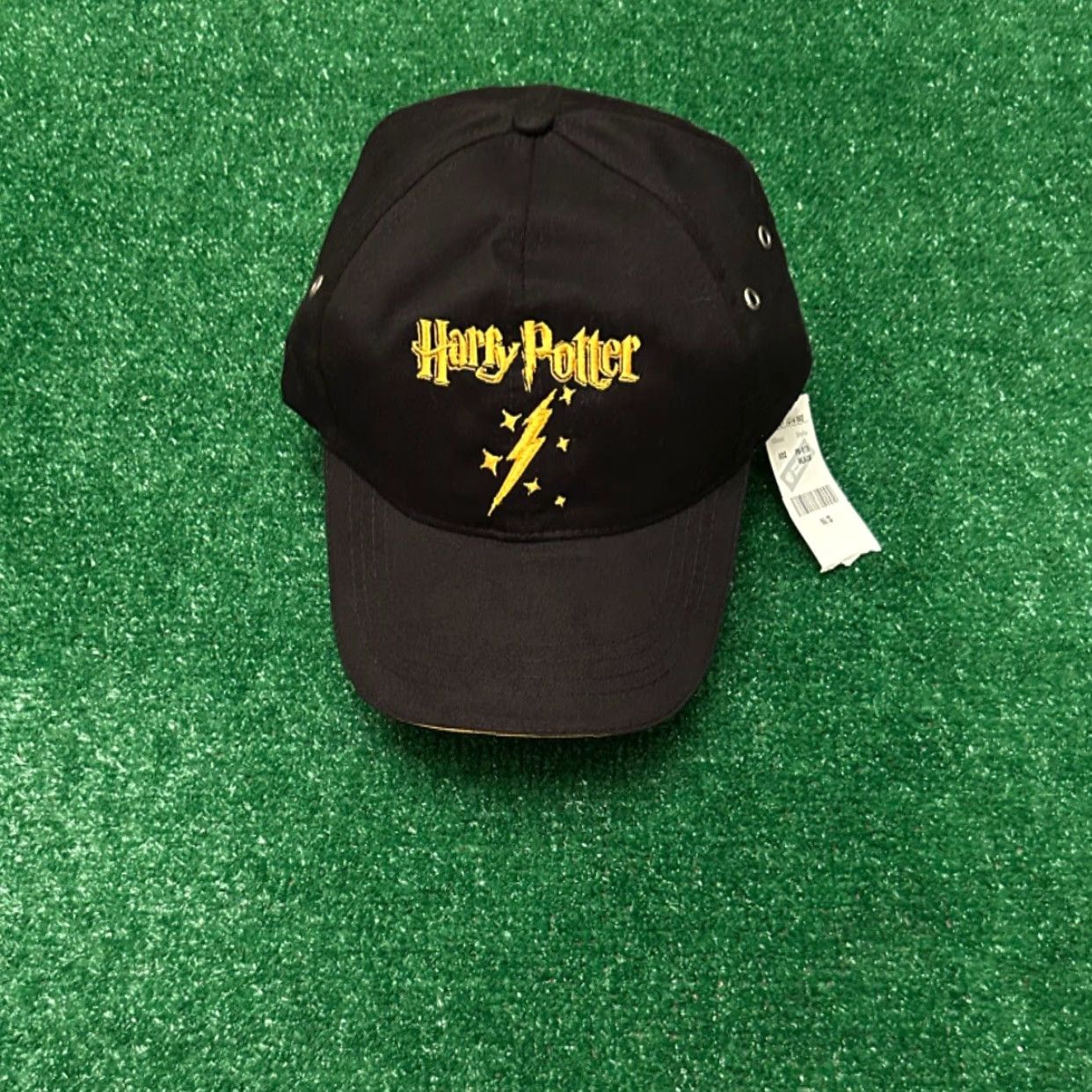 Vintage VINTAGE Harry Potter Hat Cap 2000 Movie Warner Bros Baseball Cap Adjustable One Size Men Black NWT Lightning Bolt Mens Size ONE SIZE - 5 Thumbnail