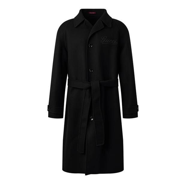 Gucci GUCCI Logo Overcoat Size US L / EU 52-54 / 3 - 1 Thumbnail