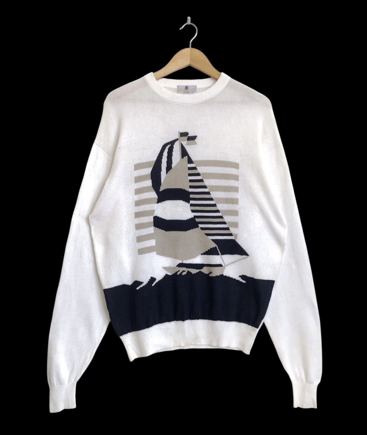 Aquascutum RARE🔥90’S SAIL YATCH KNIT PULLOVER Size US L / EU 52-54 / 3 - 1 Thumbnail