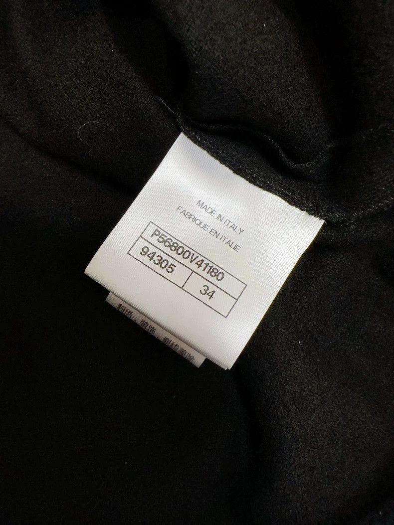 Chanel Chanel Black V-neck flower embroidery short sleeves Size XXS / US 00 / IT 34 - 6 Thumbnail