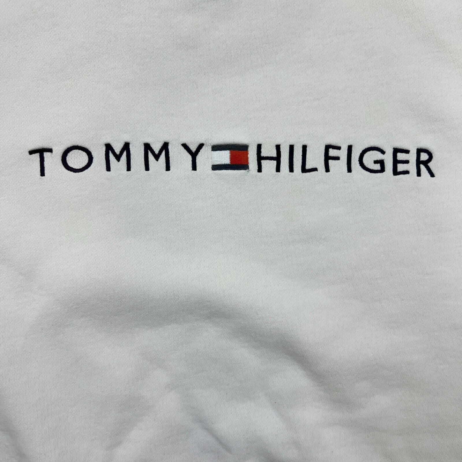 Tommy Hilfiger Tommy Hilfiger Sweatshirt Large Tommy Flag Spellout Pullover Size US L / EU 52-54 / 3 - 2 Thumbnail