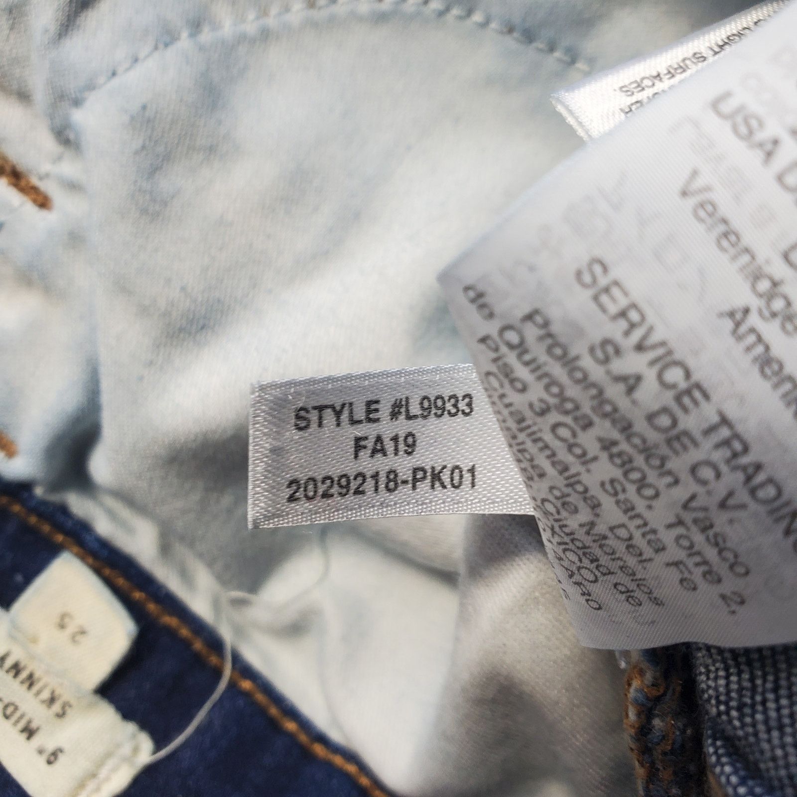 Madewell Madewell Midrise Skinny Jeans 25 / 0 Size 25" / US 0 / IT 36 - 8 Thumbnail