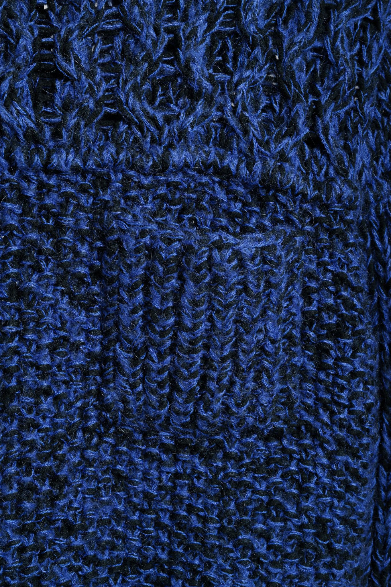 Carven Carven Chunky Cable Knit Black Blue Sweater Size S / US 4 / IT 40 - 7 Thumbnail