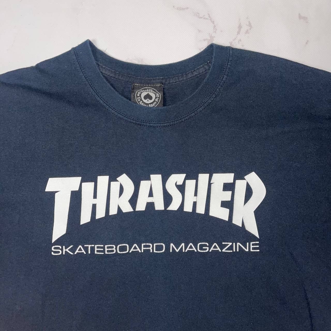 Thrasher Vintage Trasher Trashed Big Logo Skate Tee Size US L / EU 52-54 / 3 - 4 Thumbnail