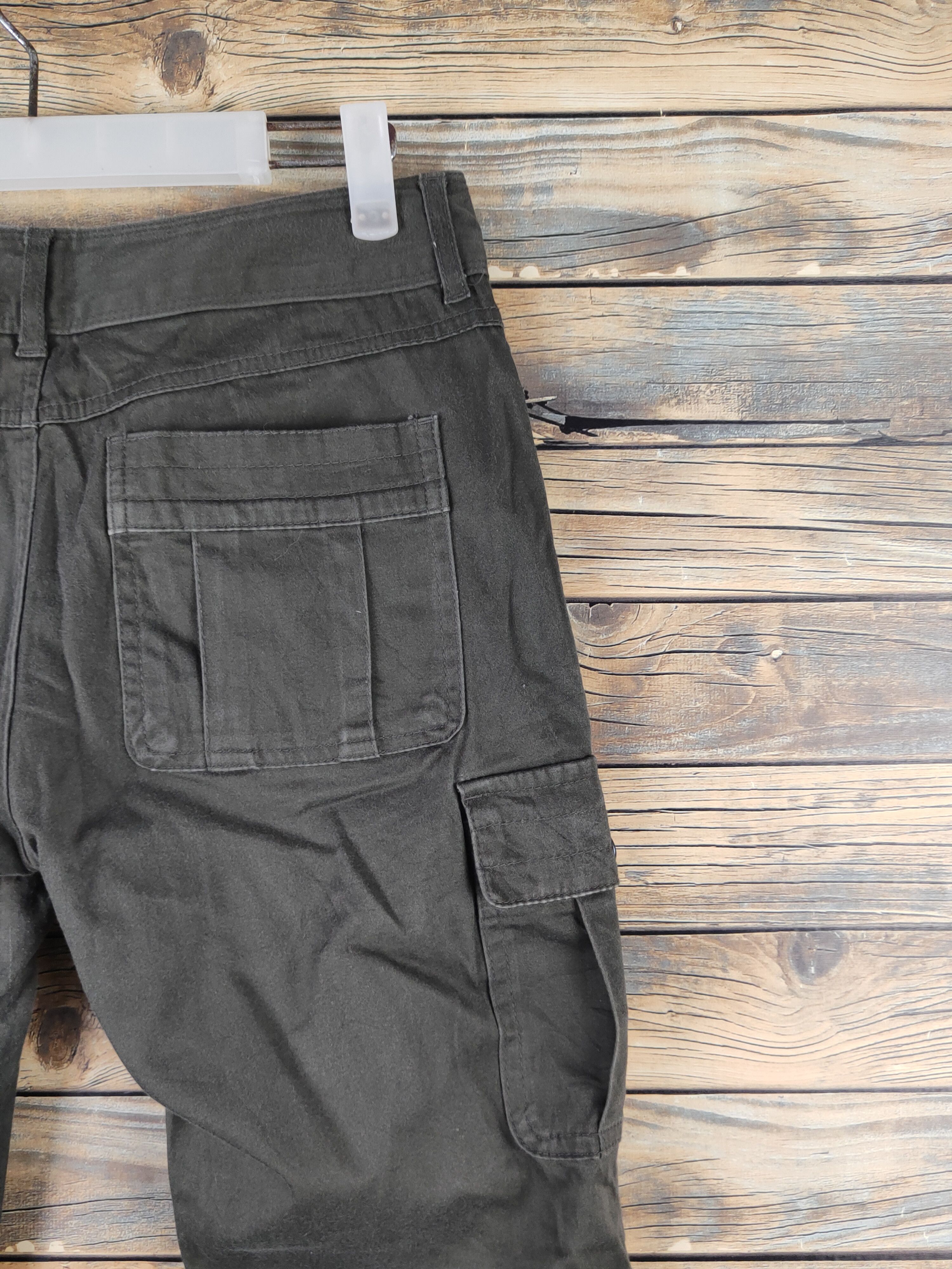 Japanese Brand DL Japanese Brand Dark Olive Multipocket Cargo Pants #2334 Size 28" / US 6 / IT 42 - 10 Thumbnail