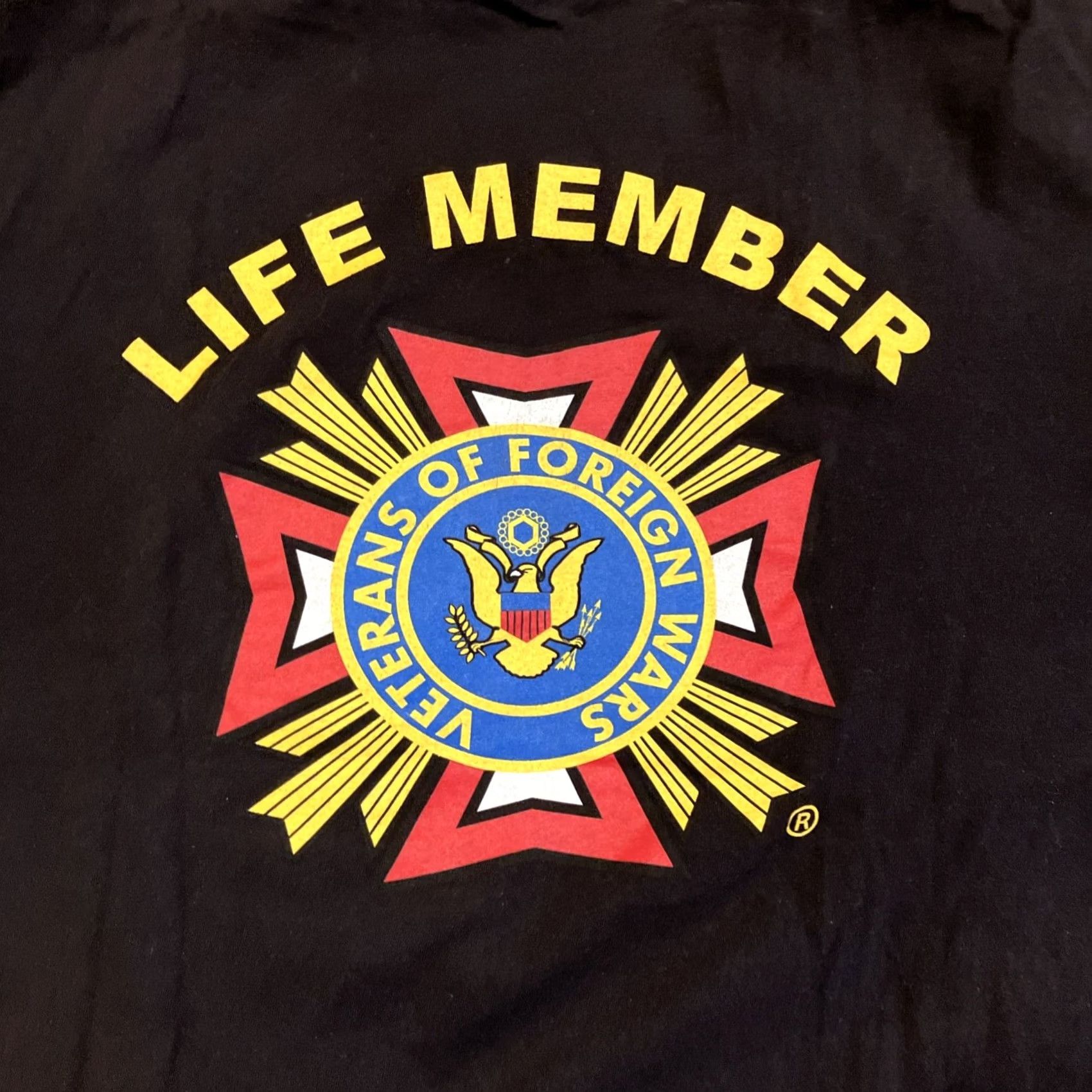 Alife VINTAGE VFW Life Member T Shirt Bayside Men's XL Black T-Shirt Size US XL / EU 56 / 4 - 6 Thumbnail