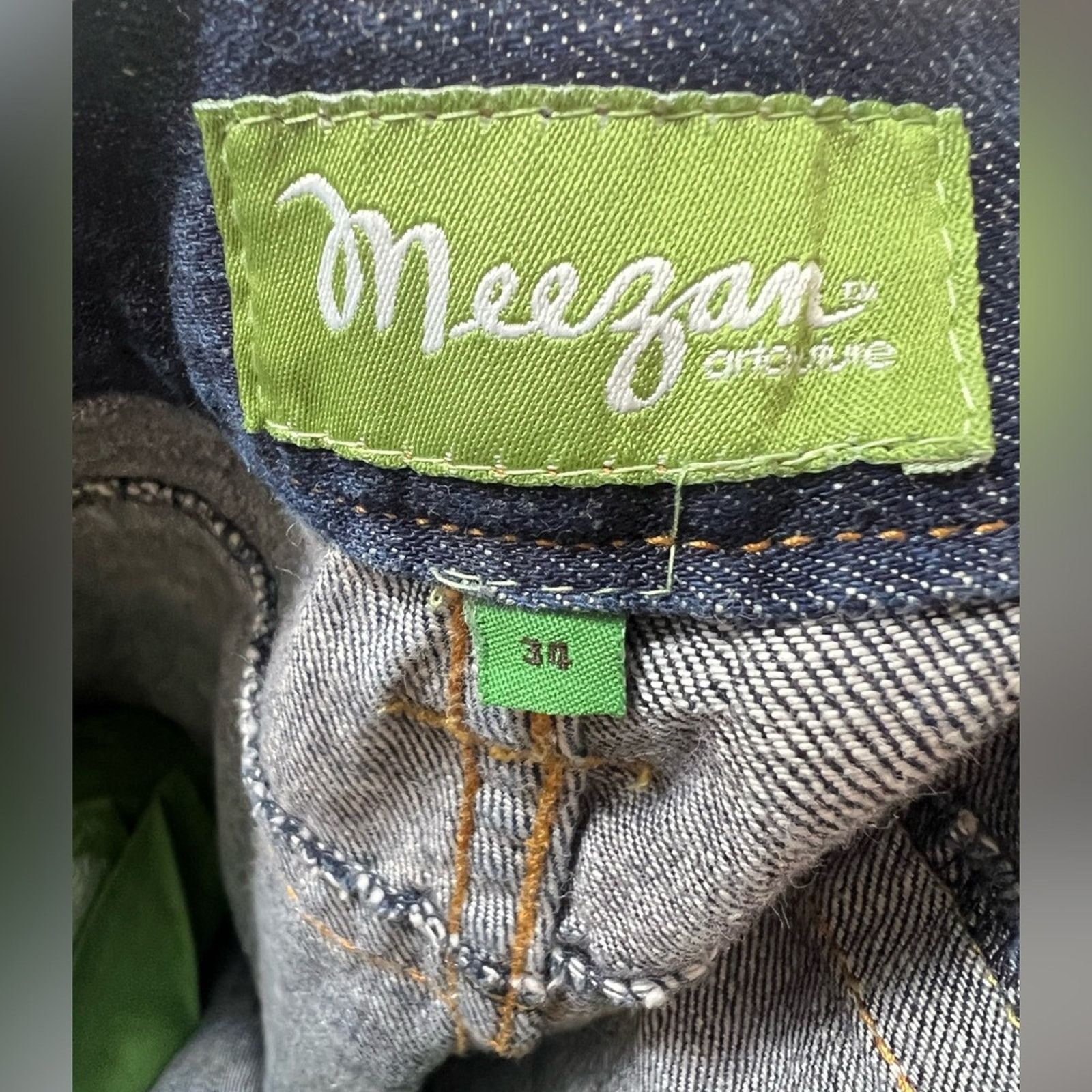 Vintage VTG Y2K Meezan Art Couture 34x29.5 Blue Jeans Blue Wide-Leg Size US 34 / EU 50 - 7 Thumbnail