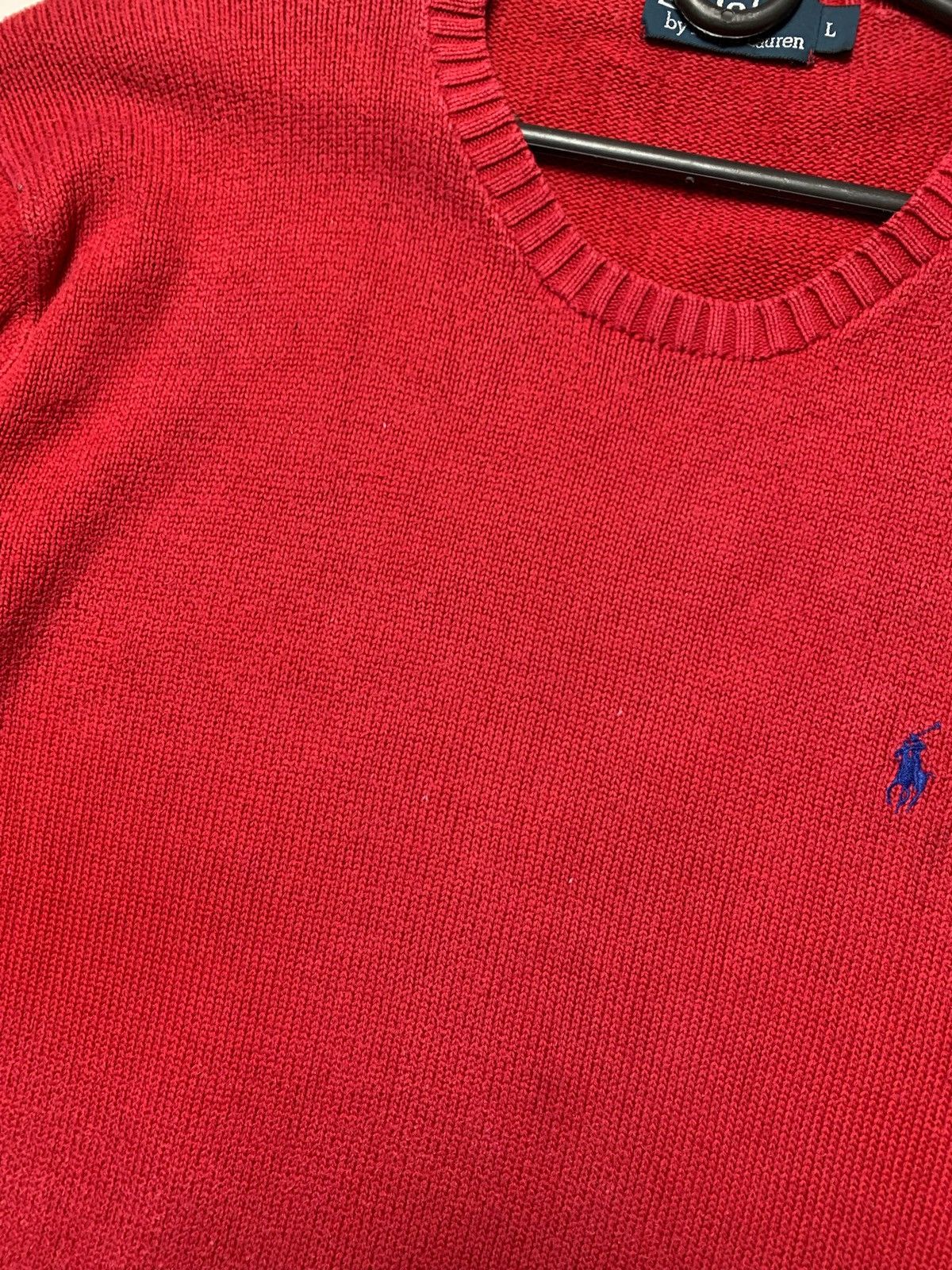 Polo Ralph Lauren × Vintage Vintage Polo Ralph Lauren sweater red knitted size L logo Size US L / EU 52-54 / 3 - 5 Thumbnail