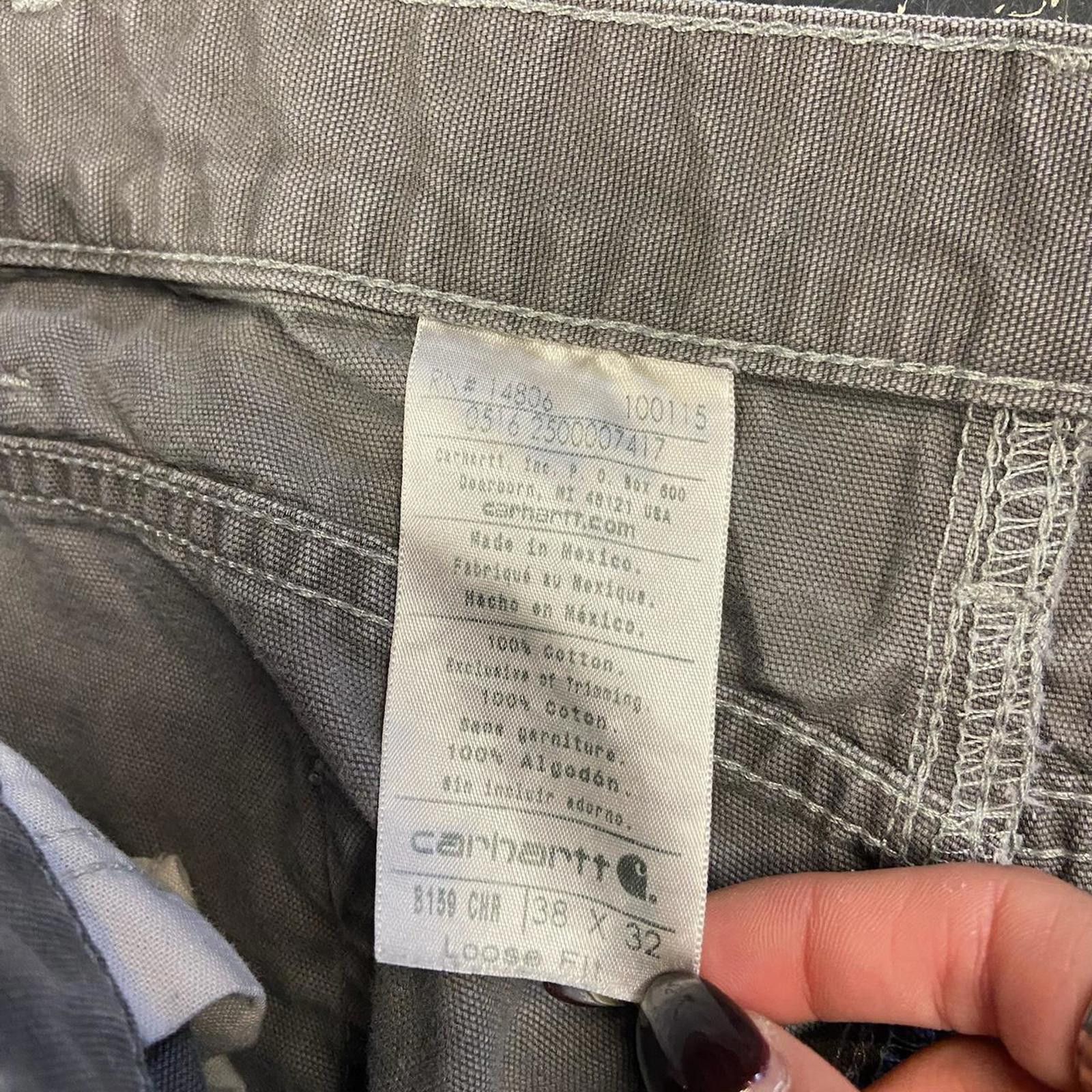 Carhartt Grey Carhartt Loose Fit Work Pants Size US 38 / EU 54 - 8 Thumbnail