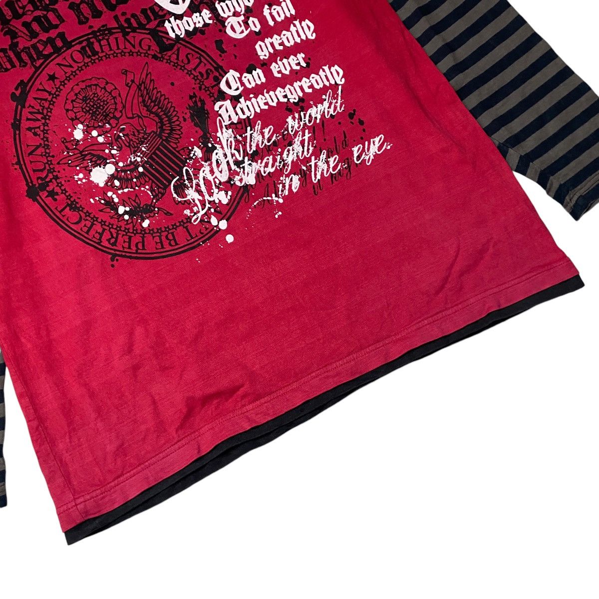 Hysteric Glamour × If Six Was Nine × Japanese Brand 2000's Turkey Bear Tribal Double Layer Longsleeve Size US L / EU 52-54 / 3 - 6 Thumbnail