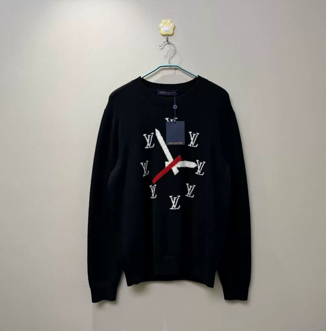 Louis Vuitton Louis Vuitton's latest black NBA knit logo cardigan