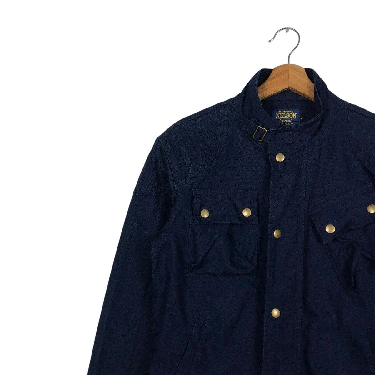Japanese Brand 🔥VINTAGE CHORE BIKER JACKET CAFE RACER NELSON JAPAN Size US L / EU 52-54 / 3 - 9 Thumbnail